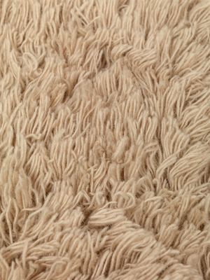 ferm LIVING Meadow High Pile Cushion – Light Sand