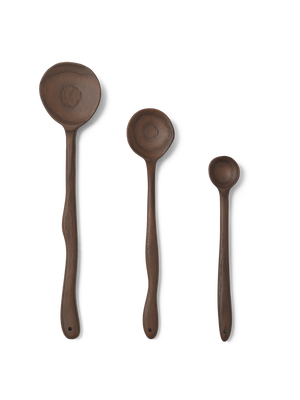 ferm LIVING Meander Spoon 25 cm – Dark Brown