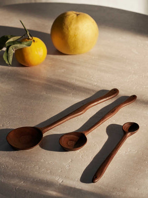 ferm LIVING Meander Spoon 30 cm – Dark Brown