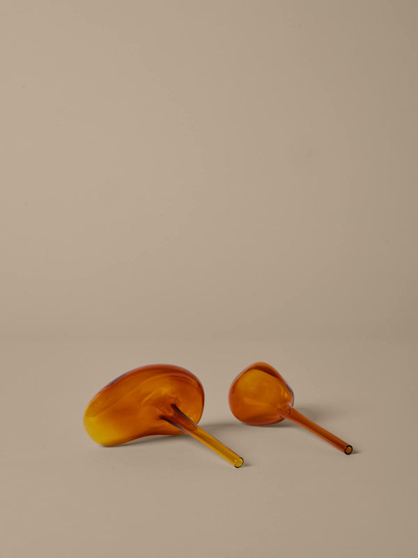 ferm LIVING Mercury Water Globes – Set of 2 – Amber