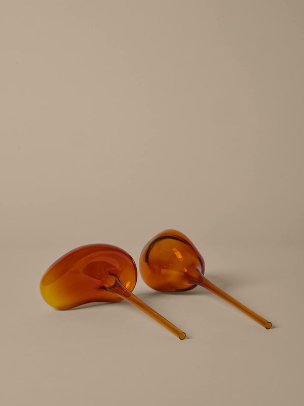 ferm LIVING Mercury Water Globes Small – Set of 2 – Amber