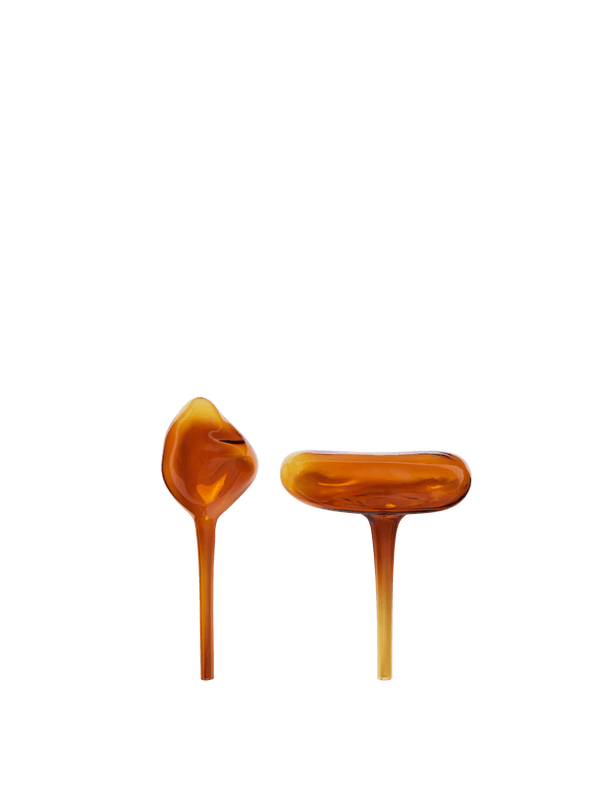 ferm LIVING Mercury Water Globes Small – Set of 2 – Amber