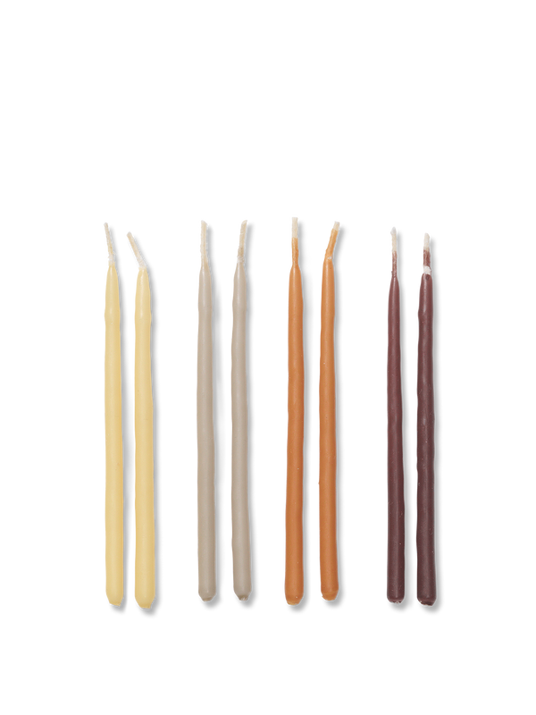 ferm LIVING Miniature Candles – Set of 24 – Calm Blend