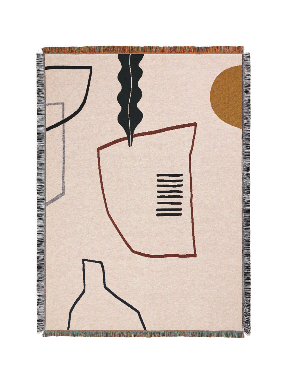 ferm LIVING Mirage Blanket – Off-white