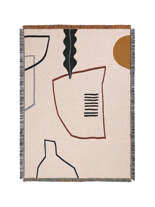 ferm LIVING Mirage Blanket – Off-white