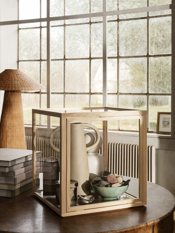ferm LIVING Miru Glass Montre – Natural Oak