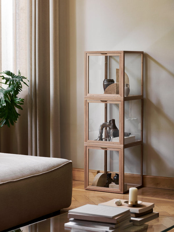 ferm LIVING Miru Glass Montre – Natural Oak