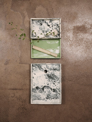 ferm LIVING Mist Box 15 x 20 cm – Emerald Off-white