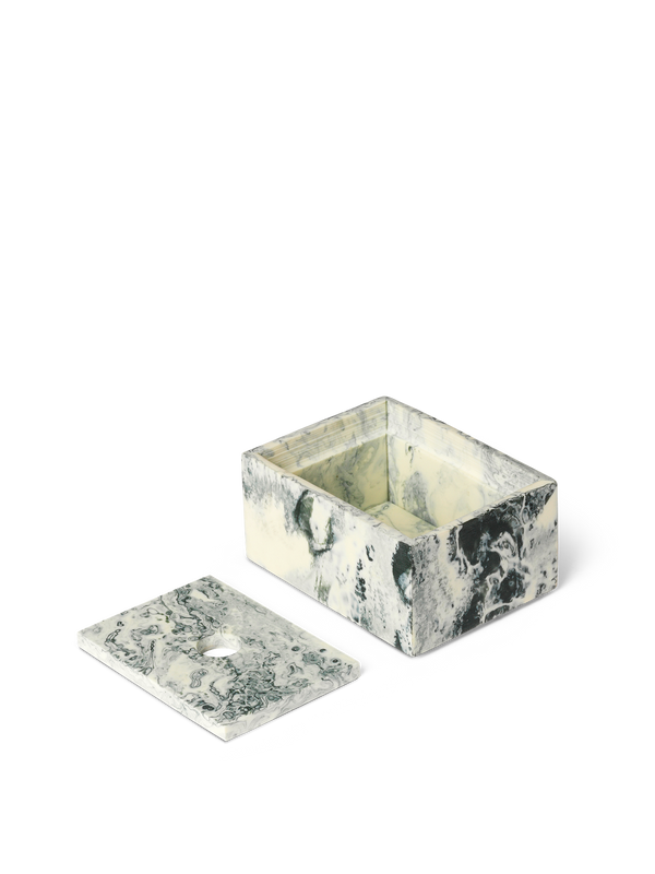 ferm LIVING Mist Box 7.5 x 10 cm – Emerald Off-white