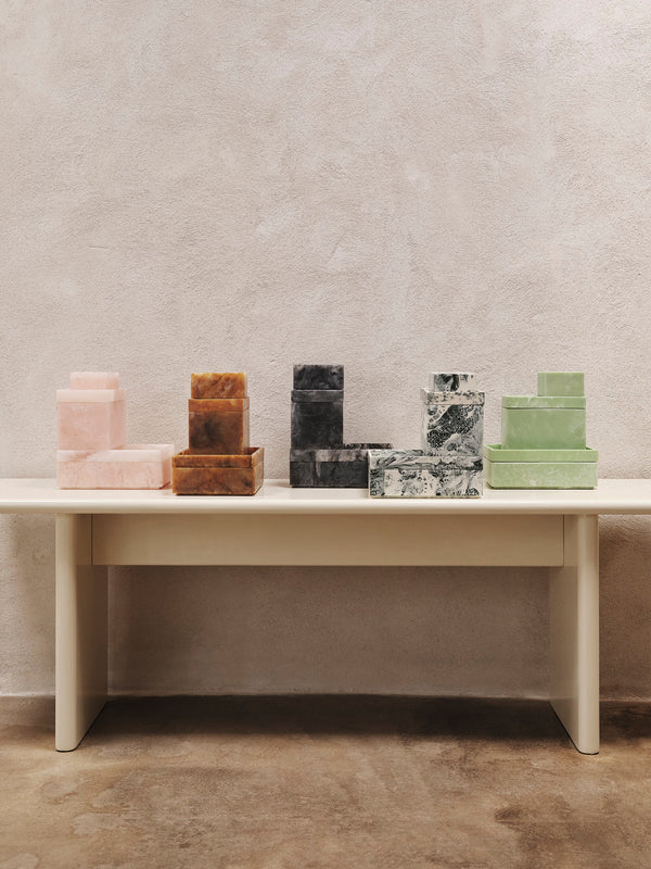 ferm LIVING Mist Box 7.5 x 10 cm – Emerald Off-white