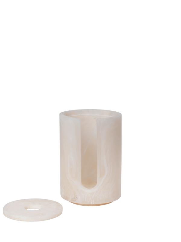 ferm LIVING Mist Cotton Pad Holder – Pearl