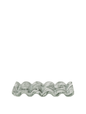 ferm LIVING Mist Soap Dish – Emerald / Off-white