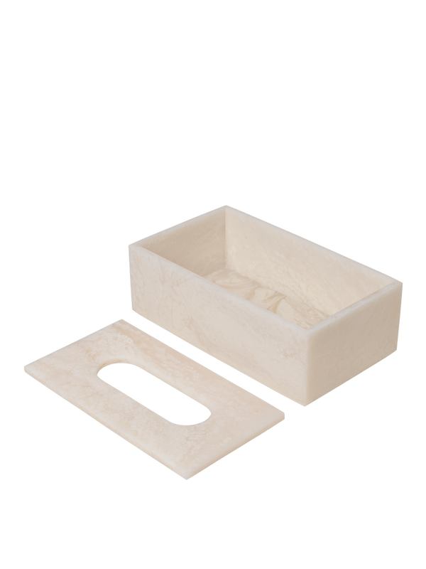 ferm LIVING Mist Tissue Box – Pearl