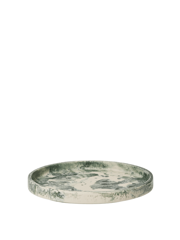 ferm LIVING Mist Tray Ø30 cm – Emerald Off-white