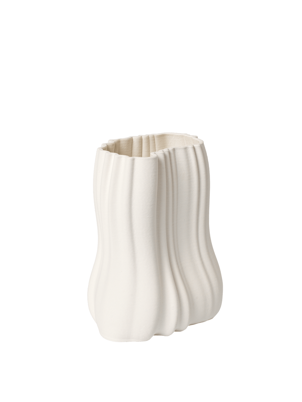 ferm LIVING Moire Vase H20 cm – Off-White