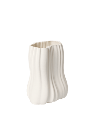 ferm LIVING Moire Vase H20 cm – Off-White