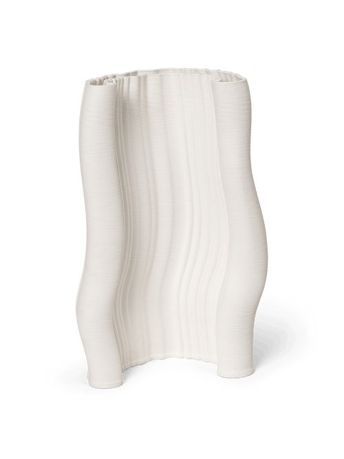 ferm LIVING Moire Vase H30 cm – Off-White