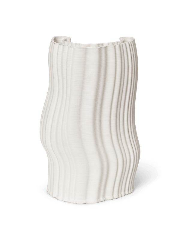 ferm LIVING Moire Vase H30 cm – Off-White