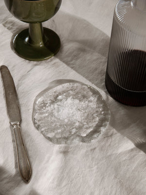 ferm LIVING Momento Glass Stones Small – Set of 2 – Clear