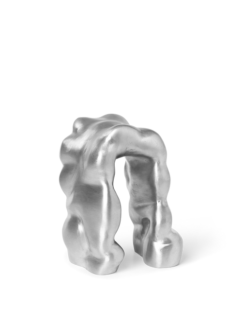 ferm LIVING Morf Sculpture – Brushed Aluminium