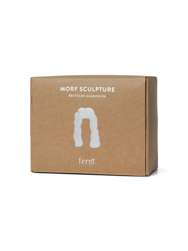 ferm LIVING Morf Sculpture – Brushed Aluminium