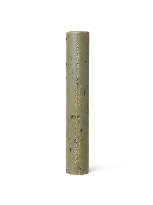 ferm LIVING Mura Advent Candle – Artichoke Green