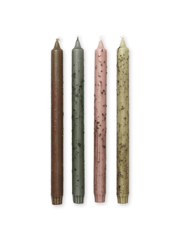 ferm LIVING Mura Candles – Set of 4 – Mixed