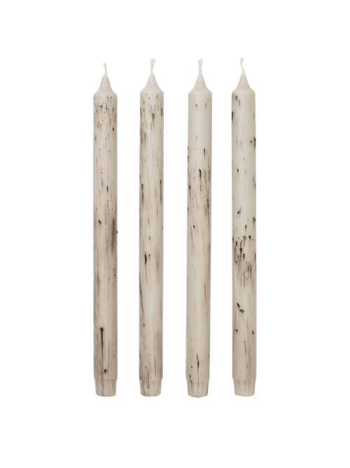 ferm LIVING Mura Candles – Set of 4 – Light Beige