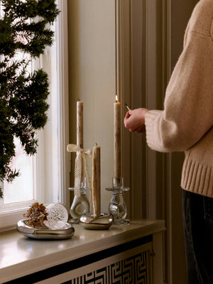 ferm LIVING Mura Candles – Set of 4 – Light Beige