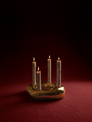 ferm LIVING Mura Candles – Set of 4 – Light Beige
