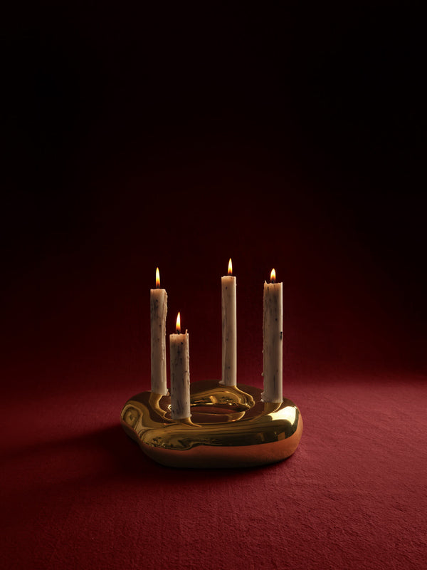 ferm LIVING Mura Candles – Set of 4 – Light Beige