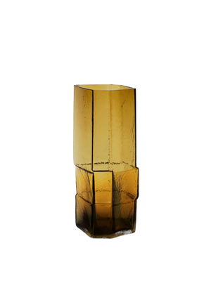 ferm LIVING Muro Vase H30 cm – Recycled Amber