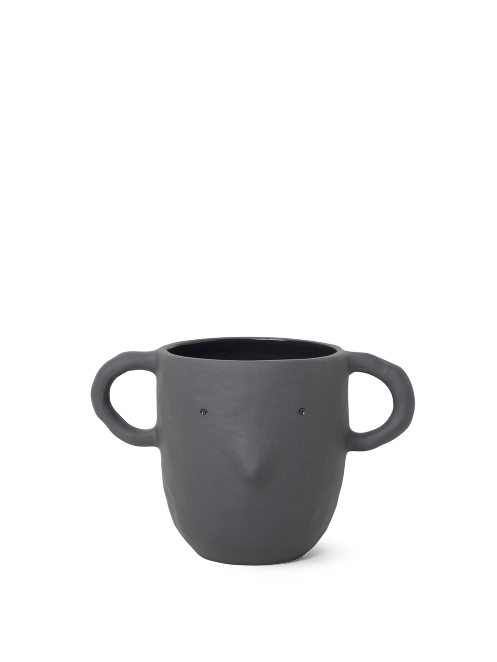ferm LIVING Mus Plant Pot Large – Dark Grey
