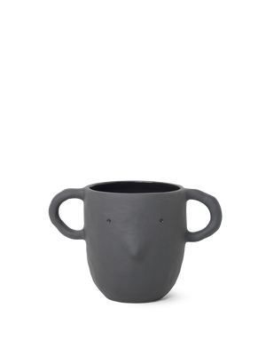 ferm LIVING Mus Plant Pot Large – Dark Grey