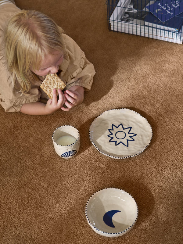 ferm LIVING Naive Ceramic Set – Deep Blue