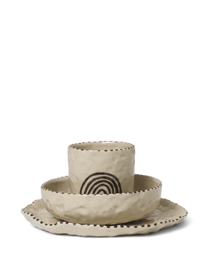 ferm LIVING Naive Ceramic Set – Red Brown