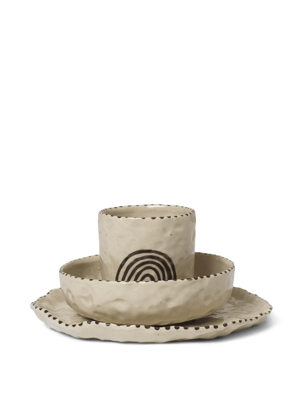 ferm LIVING Naive Ceramic Set – Red Brown