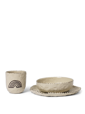 ferm LIVING Naive Ceramic Set – Red Brown