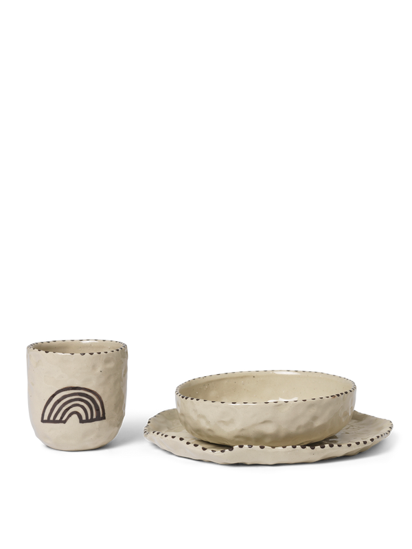 ferm LIVING Naive Ceramic Set – Red Brown