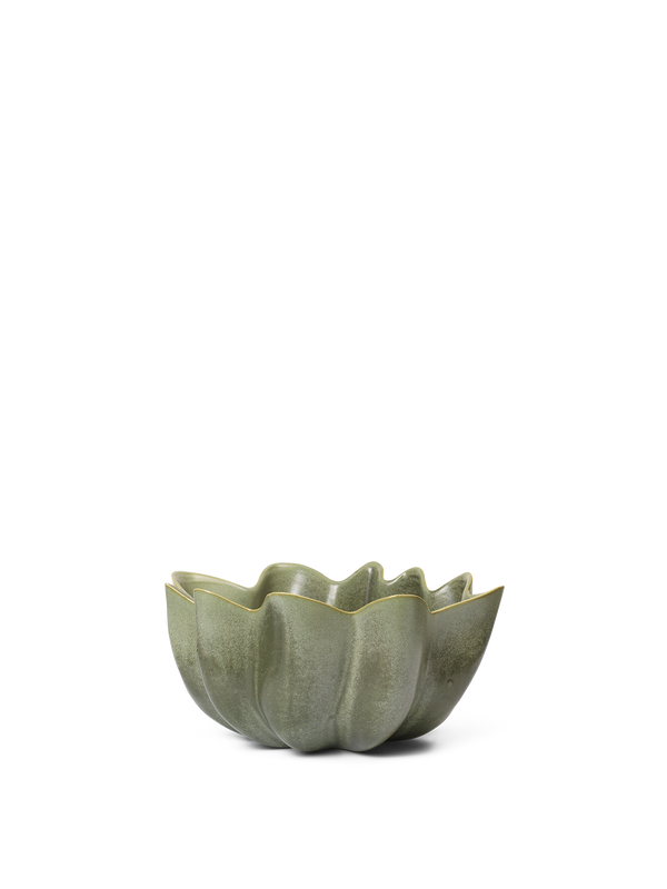 ferm LIVING Nium Bowl Ø22 cm – Dark Sage