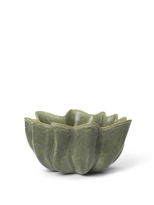 ferm LIVING Nium Bowl Ø36 cm – Dark Sage