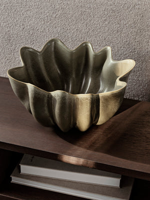 ferm LIVING Nium Bowl Ø36 cm – Dark Sage