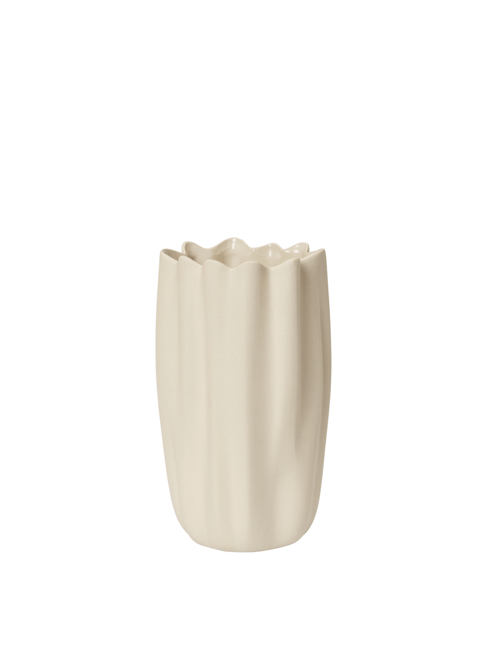 ferm LIVING Nium Vase H23 cm – Off-White