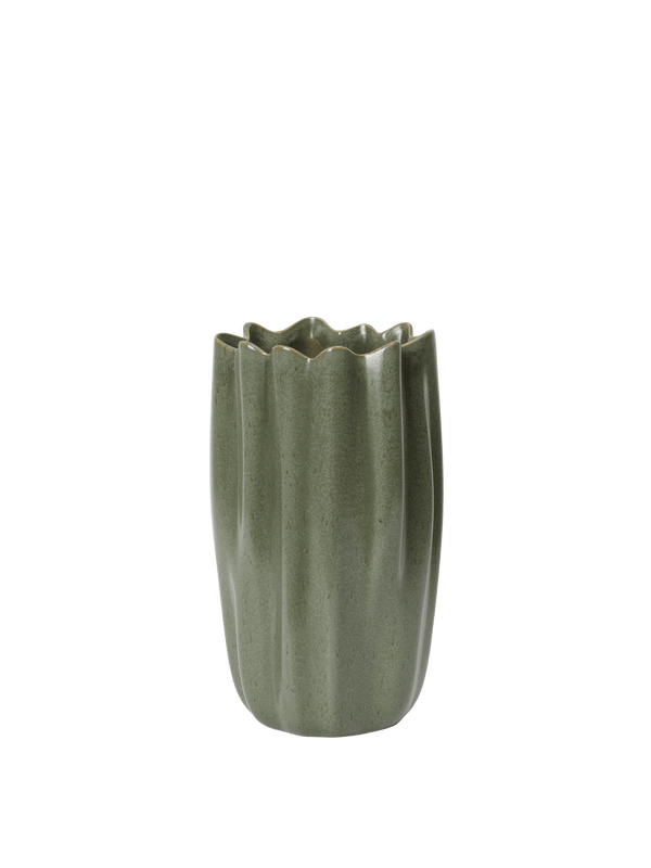 ferm LIVING Nium Vase H23 cm – Dark Sage