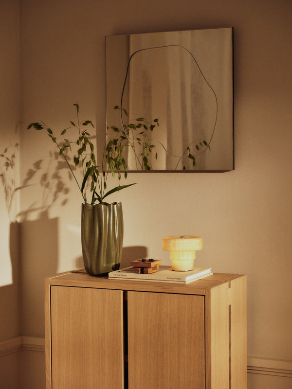 ferm LIVING Nium Vase H23 cm – Dark Sage