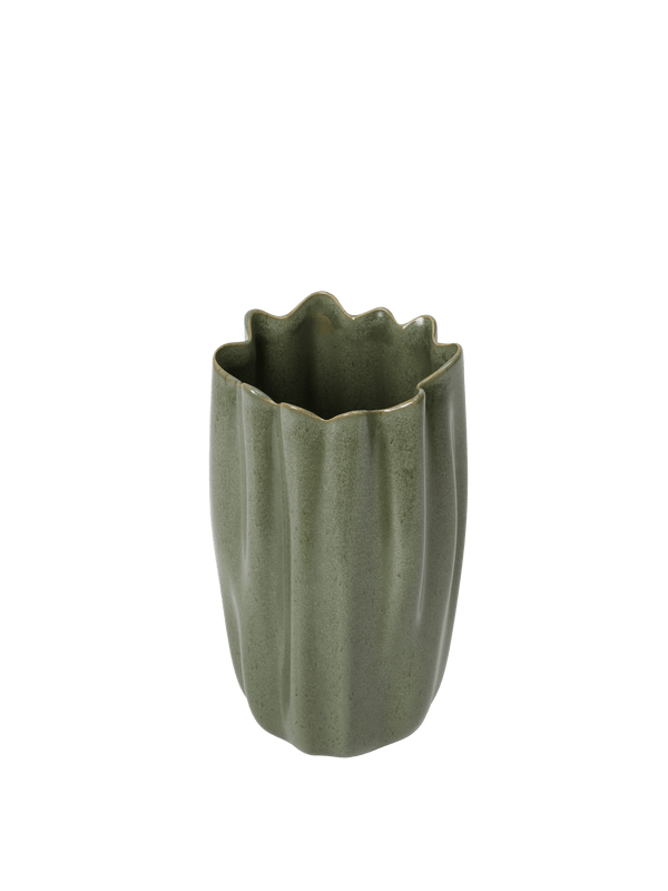 ferm LIVING Nium Vase H23 cm – Dark Sage