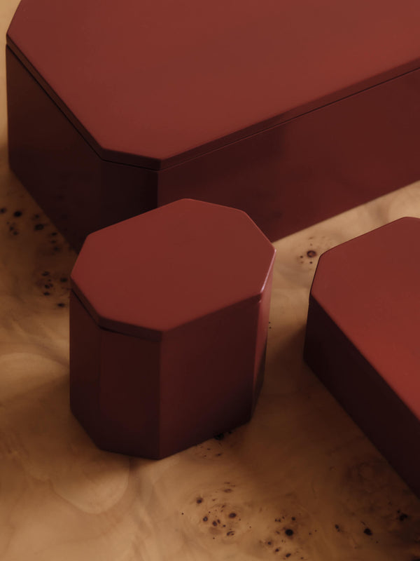 ferm LIVING Nova Storage Box 10 x 7.5 cm – Picante Red