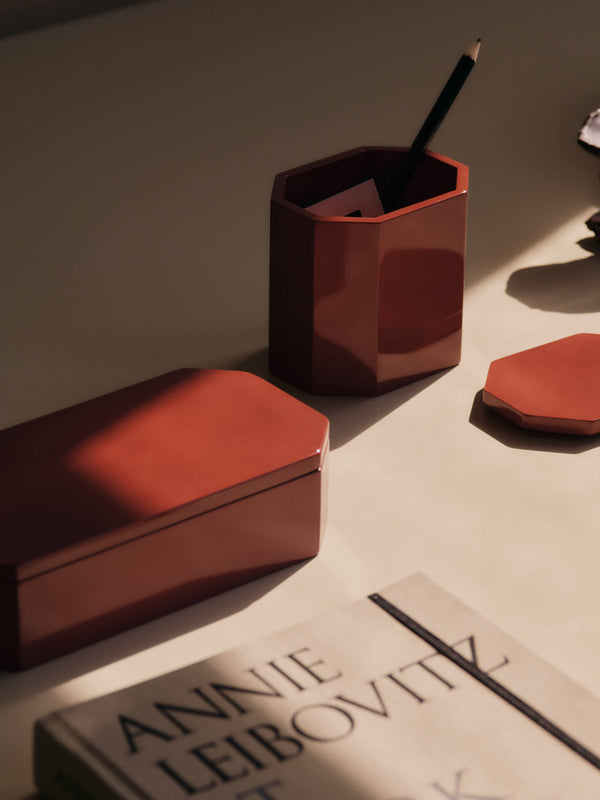 ferm LIVING Nova Storage Box 20 x 10 cm – Picante Red