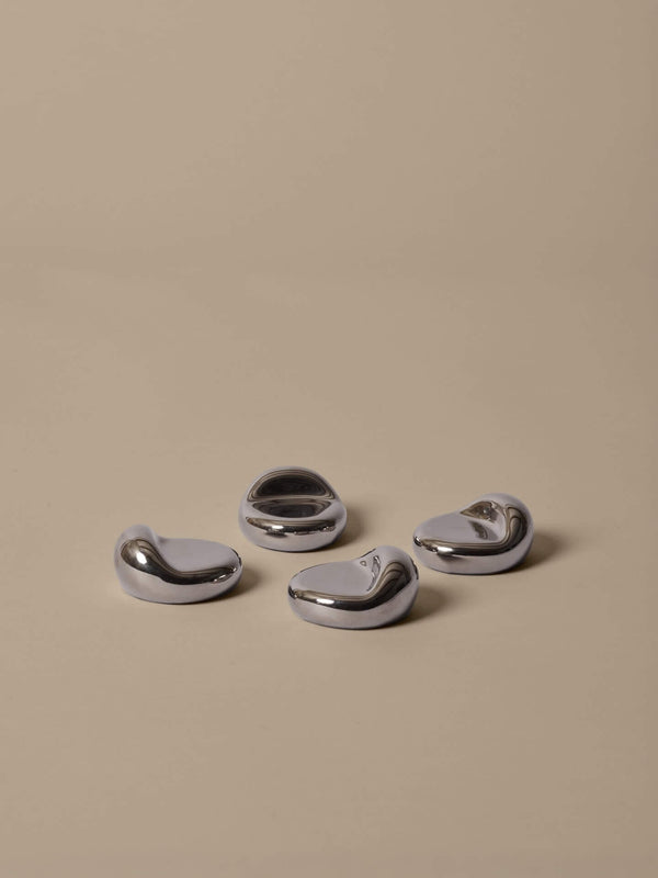 ferm LIVING Nube Planter Feet – Set of 4 – Silver