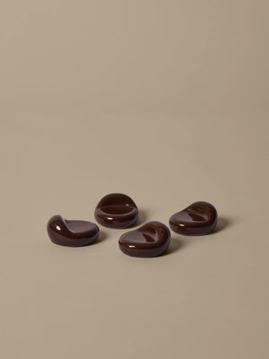 ferm LIVING Nube Planter Feet – Set of 4 – Carob Brown